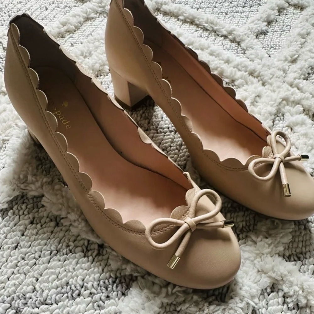 Kate Spade Scalloped Heel Shoe Size 71/2